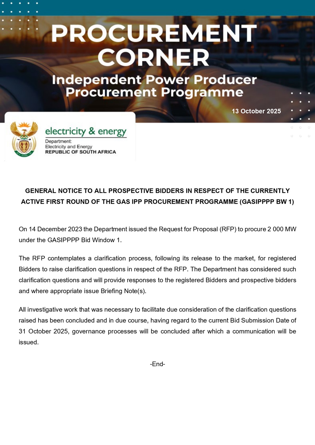 General Notice to Registered Bidders Gas IPP Procurement Programme 13 October 2025_page-0001